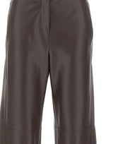 'S MAX MARA Pantaloni in jersey spalmato BROWN Donna 