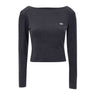 ADIDAS Maglia in velluto con schiena scoperta BLACK Donna 