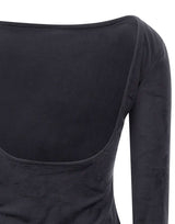 ADIDAS Maglia in velluto con schiena scoperta BLACK Donna 