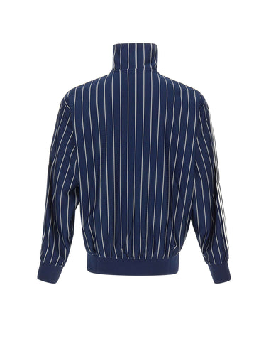 ADIDAS Felpa "Firebird Pinstripes" BLUE Uomo 