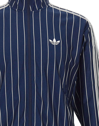 ADIDAS Felpa "Firebird Pinstripes" BLUE Uomo 