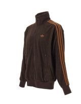ADIDAS Felpa "Firebird" in velluto a coste BROWN Uomo 
