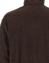 ADIDAS Felpa "Firebird" in velluto a coste BROWN Uomo 