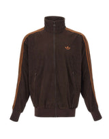 ADIDAS Felpa "Firebird" in velluto a coste BROWN Uomo 