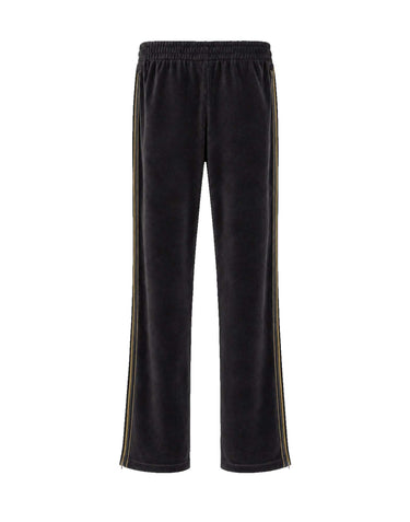 ADIDAS Pantaloni "Firebird Velour" BLACK Uomo 