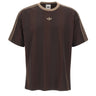 ADIDAS T-shirt a righe jacquard BROWN Uomo 