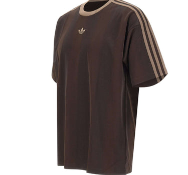 ADIDAS T-shirt a righe jacquard BROWN Uomo 