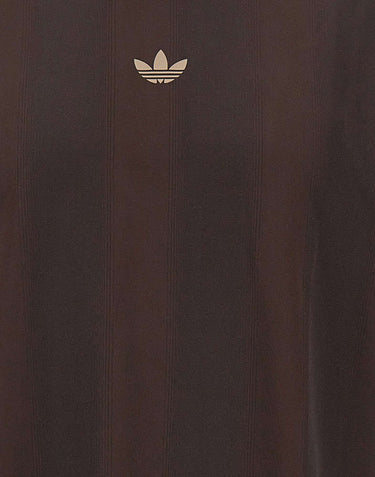 ADIDAS T-shirt a righe jacquard BROWN Uomo 