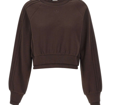 ADIDAS Felpa in cotone doppiata BROWN Donna 