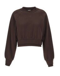 ADIDAS Felpa in cotone doppiata BROWN Donna 