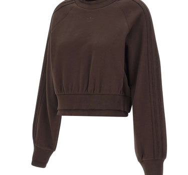 ADIDAS Felpa in cotone doppiata BROWN Donna 