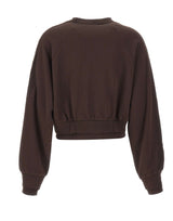 ADIDAS Felpa in cotone doppiata BROWN Donna 