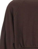 ADIDAS Felpa in cotone doppiata BROWN Donna 