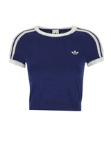 ADIDAS Maglia crop a maniche corte BLUE Donna 