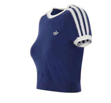 ADIDAS Maglia crop a maniche corte BLUE Donna 