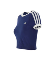 ADIDAS Maglia crop a maniche corte BLUE Donna 
