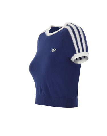 ADIDAS Maglia crop a maniche corte BLUE Donna 