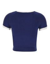 ADIDAS Maglia crop a maniche corte BLUE Donna 