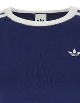 ADIDAS Maglia crop a maniche corte BLUE Donna 