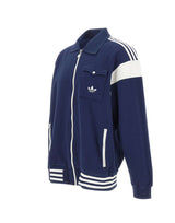 ADIDAS Felpa in misto cotone con zip BLUE Uomo 
