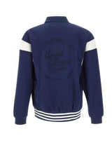 ADIDAS Felpa in misto cotone con zip BLUE Uomo 