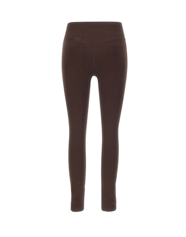 ADIDAS Leggings in misto nylon BROWN Donna 