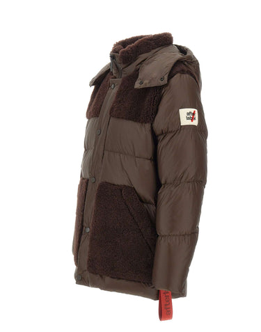AFTER LABEL Piumino "Stowe" BROWN Uomo 