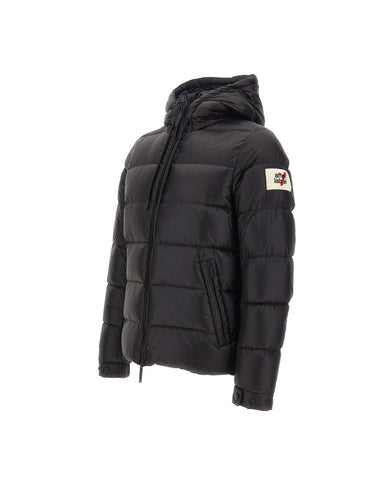 AFTER LABEL Piumino "Verbier" BLACK Uomo 