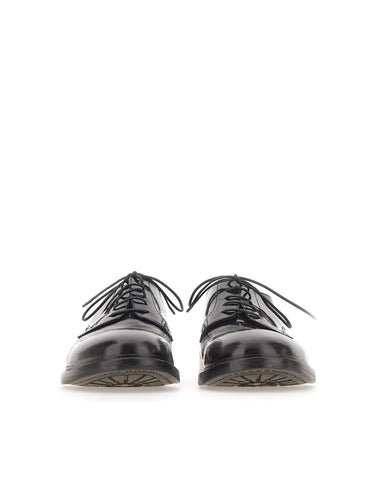 ALEXANDER HOTTO Stringate in pelle lucida BLACK Uomo 