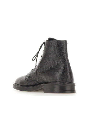 ALEXANDER HOTTO Stivaletto in pelle martellata BLACK Uomo 