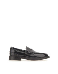 ALEXANDER HOTTO Mocassini in pelle verniciata BLACK Uomo 