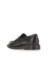 ALEXANDER HOTTO Mocassini in pelle verniciata BLACK Uomo 