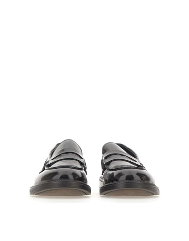 ALEXANDER HOTTO Mocassini in pelle verniciata BLACK Uomo 