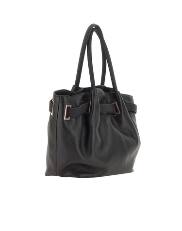 ALEXANDER SMITH Borsa a spalla "Brooke Large" BLACK Donna 