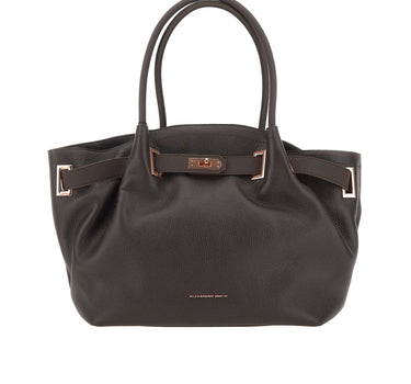 ALEXANDER SMITH Borsa a spalla "Brooke Large" BROWN Donna 