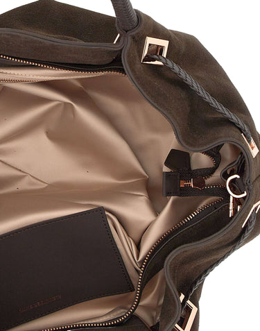 ALEXANDER SMITH Borsa a spalla "Brooke Large" BROWN Donna 