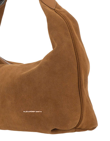 ALEXANDER SMITH Borsa a spalla "Chloe Medium" BROWN Donna 