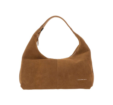 ALEXANDER SMITH Borsa a spalla "Chloe Medium" BROWN Donna 