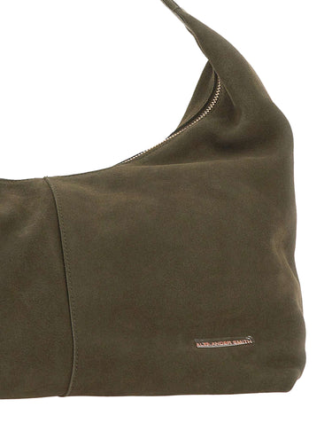 ALEXANDER SMITH Borsa a spalla "Chloe Medium" GREEN Donna 