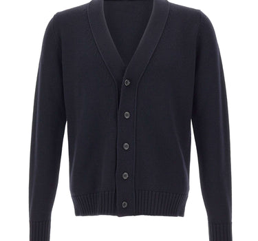 ALPHA STUDIO Cardigan in lana merinos BLUE Uomo 