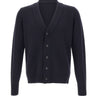 ALPHA STUDIO Cardigan in lana merinos BLUE Uomo 