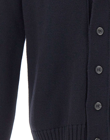 ALPHA STUDIO Cardigan in lana merinos BLUE Uomo 