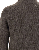 ALPHA STUDIO Cardigan in lana e alpaca BROWN Uomo 