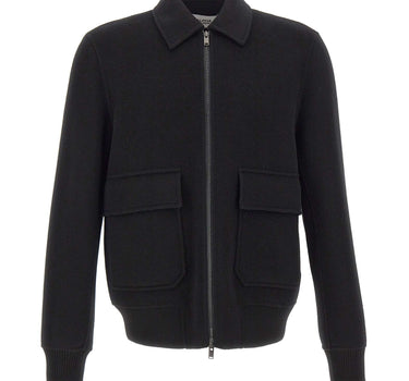 ALPHA STUDIO Giacca bomber in lana BLACK Uomo 