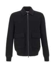 ALPHA STUDIO Giacca bomber in lana BLACK Uomo 