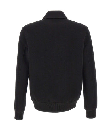 ALPHA STUDIO Giacca bomber in lana BLACK Uomo 
