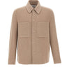 ALPHA STUDIO Giacca overshirt in lana BEIGE Uomo 