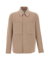 ALPHA STUDIO Giacca overshirt in lana BEIGE Uomo 
