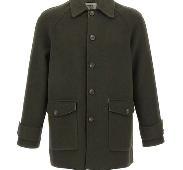 ALPHA STUDIO Giacca in lana con maniche raglan GREEN Uomo 