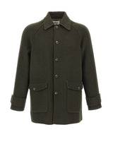 ALPHA STUDIO Giacca in lana con maniche raglan GREEN Uomo 